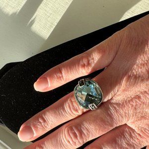 Brighton Silver and Blue Stone Ring